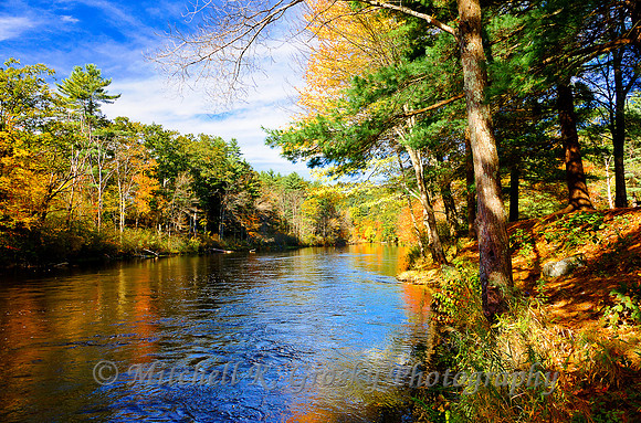 Millers River in Orange in Autumn