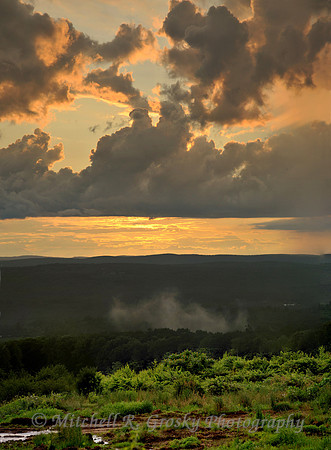 Sunset from the top of Bearden Road in Athol, MA