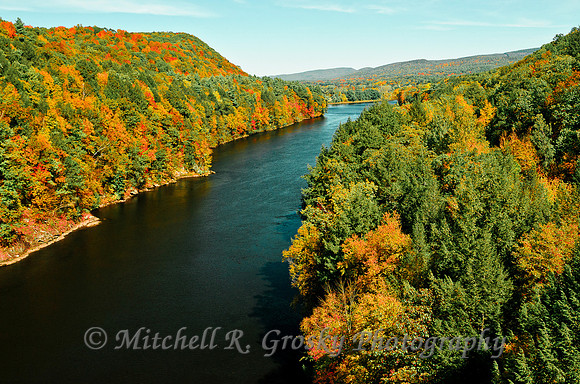 Connecticut River from French King Bridge in Autumn