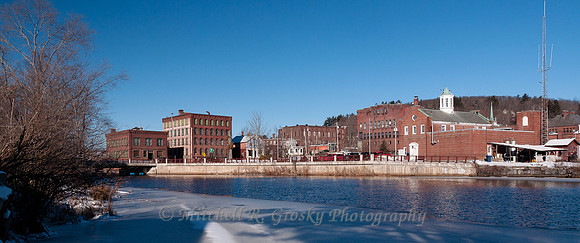 Millers River in Orange, MA - Winter