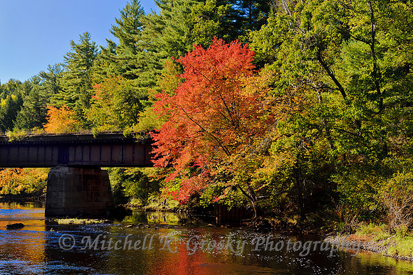 Millers River in Autumn --Orange, MA