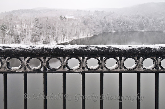 Connecticut River from the French King Bridge in Gill, MA - Winter