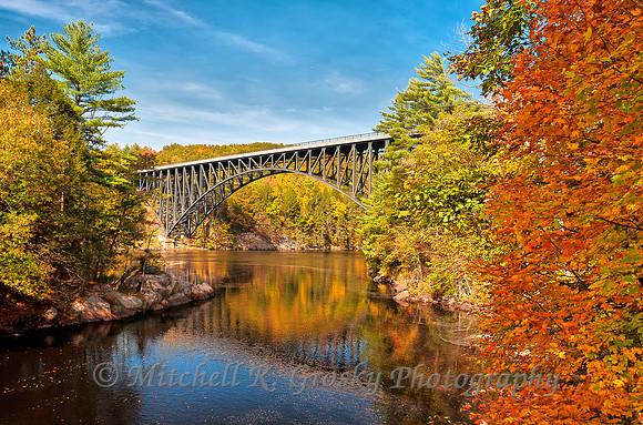 Millers River in Erving, MA--pictured with the French King Bridge