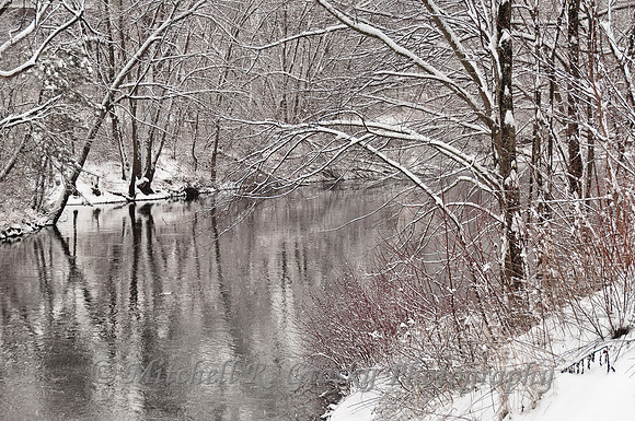 Winter Comes to Millers River in Athol