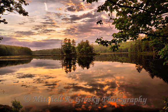 Harvard Pond in Petersham, MA