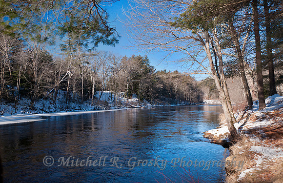 Millers River in Winter - Orange, MA