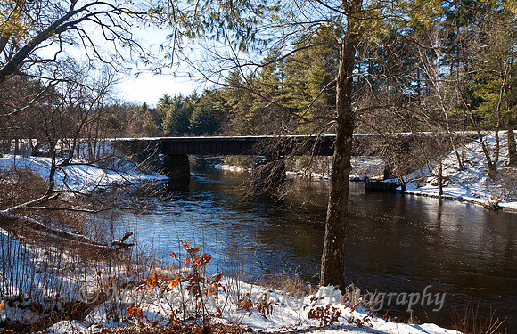 Winter Comes to Millers River in Orange, MA